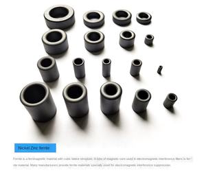 Anello magnetico per la smagnetizzazione Anti-interferenza del nucleo di Ferrite Ni-Zn anello del filtro cilindrico cavo che filettano le vecchie ferriti - Product Image 3