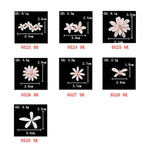 Accesorios de flores de resina de aleación DIY para decoración de bodas, broche de Material, lazo para el pelo, ropa, accesorios artesanales de joyería DIY - Product Image 2