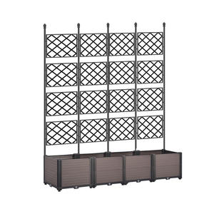 Jardinière murale en PE écologique et légère avec treillis pour la plantation de légumes et de fruits, à assembler et installer - Product Image 1