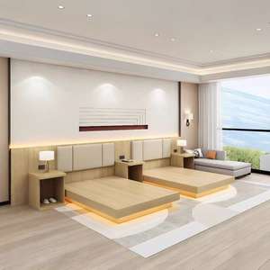 ชุดห้องนอนโรงแรมทันสมัยขายส่งจากโรงงานยอดนิยม โครงการโรงแรมแบบครบวงจร โซลูชั่นเฟอร์นิเจอร์โรงแรมและอพาร์ตเมนต์แบบครบวงจร - Product Image 5