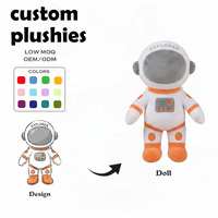 Peluche personnalisée : Poupée d'explorateur, astronaute, souvenir du musée des sciences, chien berger allemand, 20 cm, peluche sur mesure