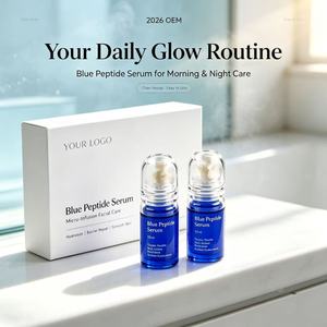 เซรั่มบำรุงผิวหน้าสูตรพิเศษ Private Label 2026 OEM GHK Blue Peptide ช่วยเติมความชุ่มชื้น ฟื้นฟูเกราะป้องกันผิว ลดเลือนริ้วรอย - Product Image 4