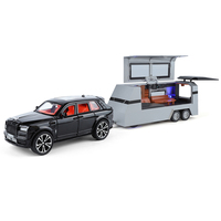 Modèle de voiture en alliage moulé sous pression 1/32 Cul-Li-Nan Super Luxe, design camping-car, mécanisme de recul, construction métallique - Boîte de présentation