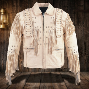 Men's Genuine Leather <b>Biker</b> <b>Jacket</b> - Product Image 2