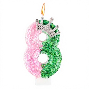 デジタルクラウン型の誕生日キャンドル。結婚式、誕生日、特別な機会に最適です。 - Product Image 4
