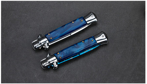 Dao đa năng gấp bằng thép không gỉ Fanstoon, kiểu Ý, dùng cho ngoài trời, cắm trại, săn bắn, dao bỏ túi AKC - Product Image 5