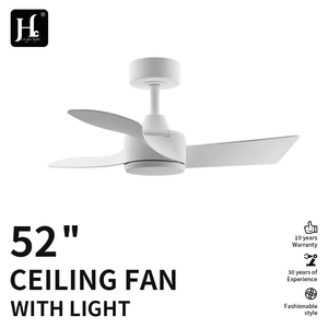 Ventilador de Techo Moderno Decorativo para el Hogar de 42/52 Pulgadas, Ventilador de Techo Blanco con 3 Aspas de ABS, Incluye Control Remoto - Product Image 3