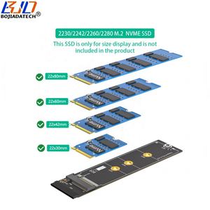 النوع الأيسر NGFF <span class=keywords><strong>M</strong></span> <span class=keywords><strong>2</strong></span> مفتاح إلى المفتاح <span class=keywords><strong>M</strong></span>/B + <span class=keywords><strong>M</strong></span> بسي-e 4x x M2 NVME SSD بطاقة محول + كابل تمديد مرن <span class=keywords><strong>M</strong></span> - Product Image 4