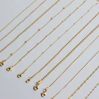 Gold Plated Bead Chain Necklace for Women