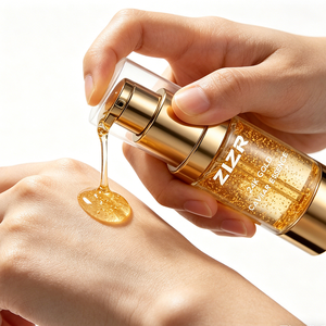 Suero Facial Instantáneo Natural de Marca Privada, Antiarrugas, Hidratante, Nutritivo, Blanqueador, Cuidado de la Piel, Colágeno, 24k, Caviar, Oro - Product Image 5
