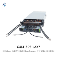 Servidor de IA G4L4-ZD3-LAX7 4U de Doble Socket con Refrigeración Líquida, AMD EPYC 9005 9004 HGX B300 NVLink 1.8TB/s, Servidor de Entrenamiento de IA HPC