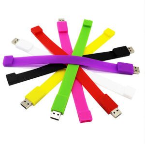Clés USB personnalisées avec logo, en vrac, pas chères, en silicone, 2 Go, 8 Go, 4 Go, <span class=keywords><strong>bracelet</strong></span>/<span class=keywords><strong>bracelet</strong></span> USB, 16 Go, 32 Go, 64 Go, 128 Go avec interface USB 2.0 - Product Image 1
