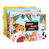 Livre d'éveil Montessori pour bébé Livre d'éveil silencieux Jouets pour enfants Coller Apprentissage précoce Jouet éducatif Jouet Montessori pour enfants Jeu d'association