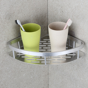 Badkamerplank Aan De Muur Gemonteerde Meerlagige Driehoekige Opslagrek Gratis Ponsen Opslagmand - Product Image 3