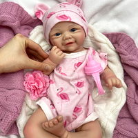 Stres Giderici Anatomik Olarak Doğru 43 cm Vivienne Yeniden Doğmuş Bebek Yumuşak Silikon Özel Özellikli Anksiyete Giderici Günlük Arkadaş