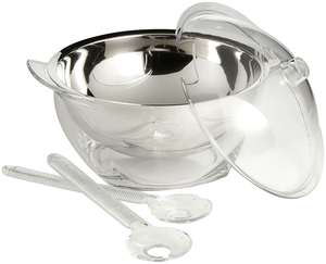 Couverture de réfrigérateur pour salade en gros, bol à salade en plastique avec couvercle et fourchette - Product Image 3