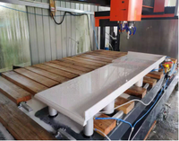 Granit CNC Type pont de pierre 5 axes CNC pont scie granit Machine de découpe gravure fraisage perçage de comptoir