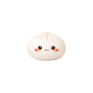 Jouet anti-stress mignon en forme de chignon simulé en PU – Portable, à rebond lent, amusant, à presser, motif dessin animé - Product Image 6