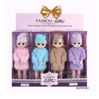 Ensemble de vêtements pour poupée de mode de 11 pouces en gros, boîte de présentation de 12 pièces, tenue de poupée pour fille avec accessoires, jouet modèle en plastique
