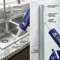 JUNBOM 9500 Mastic silicone pour fenêtres et portes, installation cuisine et salle de bain, résistant aux UV, fourniture directe usine, service OEM