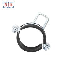 Collier de serrage en forme de U en acier enduit de poudre grise, collier de serrage pour tuyau en caoutchouc OEM