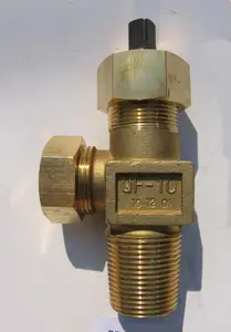 QF-10 FEILUN Chlorine Cylinder Valve Brass Material With SS304 Stem And Spindle