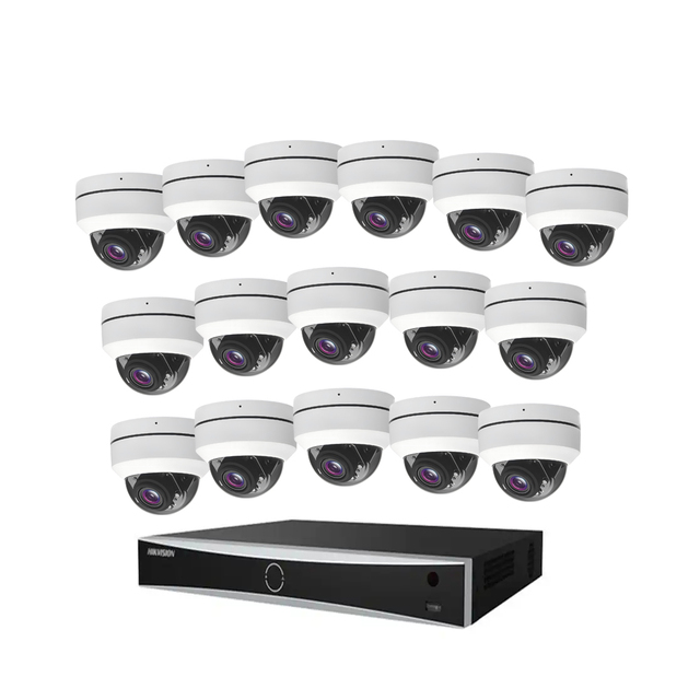 SZGOING 16ch 4K 8MP 30X Zoom Smart CCTV NVR Security System 4 Channels Night Vision Surveillance Camera for Parking Lot Set Ptz