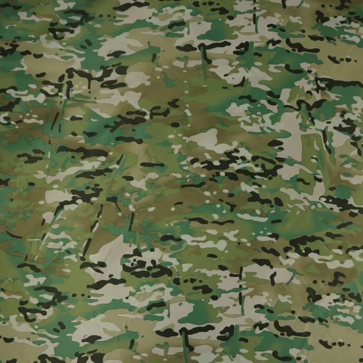 100% poliestere Impermeabile con Rivestimento In PU Multicam Camouflage tessuto