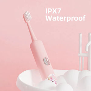 Nouvelle brosse à dents électrique sonique rechargeable pour adultes avec petit embout souple, étanche IPX7, motif dessin animé - Product Image 5