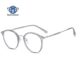 Teenyoun – lunettes tendance à monture mince colorée, verres de myopie personnalisés, yeux ronds pour femmes - Product Image 2