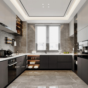 Maßgefertigte Moderne Designs Edelstahl Modulare Küchenschränke Komplette Sets - Product Image 2