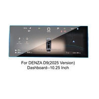Protection d'écran en verre trempé HD transparent anti-rayures sans bulles pour tableau de bord de voiture DENZA D9 22-25 10,25'' – Couverture intégrale, vente en gros