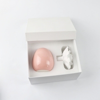Diffuseur de parfum d'ambiance en céramique pour la maison, avec fleur en porcelaine, pour huiles essentielles et gypse aromatique, vente en gros