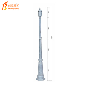 Lampadaire européen Lampe de jardin Lampe de pelouse Lampe d'extérieur étanche Paysage Jardin Villa Communauté Double Tête 3 mètres de haut Pole <span class=keywords><strong>La</strong></span> - Product Image 1