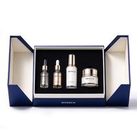 Boîte cadeau de luxe à double porte pour ensemble de soins de la peau, emballage personnalisé avec logo OEM ODM, boîte d'emballage haut de gamme pour parfum, huile essentielle