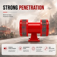 Sirena de Advertencia Eléctrica de Doble Rotor de Aire, 160dB, AC110V 220V, para Sistemas de Alarma de Incendios y Emergencias