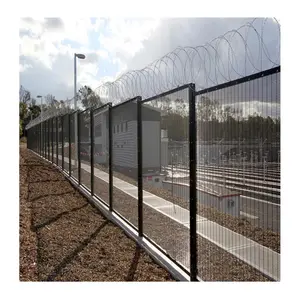Heavy duty hot dipped galvanized 4mm anti climb fence ipoh with gate