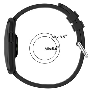 สายรัดซิลิโคนแบบแยกส่วนสำหรับ Garmin Cirqa Smart Band, สายรัดข้อมือสำหรับเล่นกีฬาแบบไม่มีหน้าจอ - Product Image 4