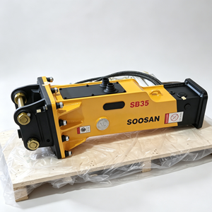 Marteau hydraulique de type boîte Soosan SB35, burin de 60 mm pour excavatrice de 3 à 6 tonnes, démolition de roche - Product Image 3