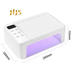 HJS 63pcs UV/led 네일 램프 180W 전문 네일 드라이어 기계 함께 손 베개