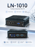 Computadora Integrada Sin Ventilador, con Múltiples Puertos de Entrada/Salida, LAN Dual, COM, USB, HD, VGA, para Proyectos OEM/ODM, Compatible con Windows y Linux, PC Industrial Integrado