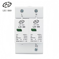 Parafoudre AC T2 personnalisé LeiHao DC SPD 420V 80KA 120KA 2P pour systèmes solaires