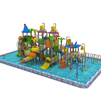 Aqua Park avec une zone dédiée aux tout-petits pour un jeu sûr et contrôlé