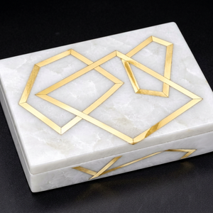 Boîte à bijoux en nacre faite à la main avec nacre 10x7.5 cm Stonecrafts Boîte de rangement de qualité pour l'exportation internationale - Product Image 1