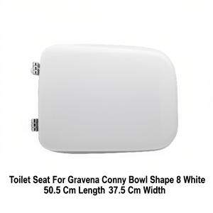 Asiento de inodoro para Gravena Conny, forma de tazón 8, blanco, 50,5 cm de largo, 37,5 cm de ancho - Product Image 3