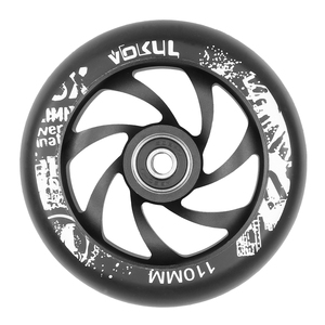 Échantillon Gratuit Usine OEM ODM Roues de <span class=keywords><strong>Trottinette</strong></span> Pro <span class=keywords><strong>Pas</strong></span> Chères Roues de <span class=keywords><strong>Trottinette</strong></span> Stunt 110mm en PU à Rebond Élevé avec Noyau en Aluminium et Roulement ABEC-9 Neo - Product Image 3