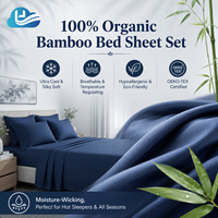 Parure de draps Cloudland en bambou blanc 100% bio, vente en gros, diverses couleurs, naturel