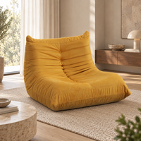 QINUO Ensemble de canapés modulaires modernes en tissu, compressés sous vide, avec fauteuil-lit pliant en mousse compressée et tissu extensible