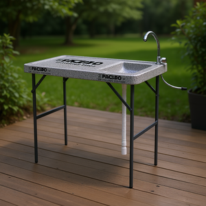 Mesa Plegable Portátil FACUBO con Grifo y Fregadero, Mesa de Corte para Filetear Pescado, Caza y Uso en Patio - Product Image 2