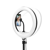 8 10 12 14 18 Zoll RGB Dimmbares Faltbares Fotografisches Beleuchtungsset Kamera-Blitzlicht Vlogging-Kit Aro LED Video-Stativ Ringlichter